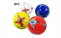 Мяч футбольный размер 5 PVC 1,6 мм 4 цвета 280 г (25493-10A) (Не предназначен для профессионального и любительского футбола)