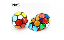 Мяч футбольный размер 5 PVC 1,6 мм 4 цвета 280 г (25493-6A) (Не предназначен для профессионального и любительского футбола)