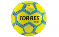 Мяч футзал. "TORRES Futsal BM 200" арт.FS32054, р.4, 32 панели. TPU, 4 подкл. слоя, желтый