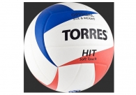Мяч волейбольный TORRES Hit (V30055) синт. кожа ПУ (клеен)