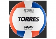 Мяч волейбольный TORRES BM 800 (V30025) синт кожа ПУ (Клеен)