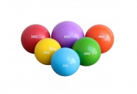 Мяч набивной 6,0 кг 6кг., d-21см. (фиолетовый) (ПВХ/песок)