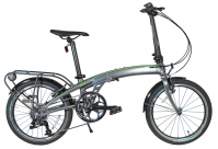 Велосипед скл. DAHON QIX D9 20" тёмно-синий, крылья, багажник, насос, 9 ск.