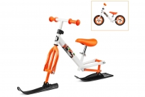Беговел с лыжами и колесами Small Rider Combo Racer (2 в 1) (2017) (бело-оранжевый)