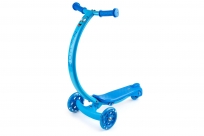 Самокат с изогнутой ручкой и светящимися колесами Zycom Zipster (Зайком Зипстер) (синий)