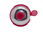 Звонок fy-01a-s/r, d:53мм. материал: алюм./пластик. цвет: серебристый/красный.