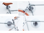 Устройство настенное Peruzzo cool bike rack универсальное для хранения велосипеда. цвет: серый