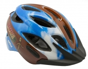 Шлем etto bernina  knerten. цвет: коричневый, голубой. размер: xs (46-51см).