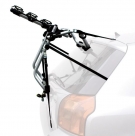 Peruzzo автобагажник на заднюю дверь venezia, алюминий, труба d:30 мм, для 3 в-дов весом до 15кг, фиксация велосипеда: за верхнюю трубу рамы (max d:60 мм), двойные верхние стропы, цвет: серое защитное покрытие, упаковка-термоплёнка