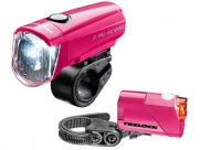 Trelock фонари ls 350 i-go® sport / ls 710 reego kombiset розовый