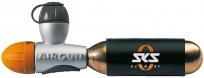 Sks насос airgun со2, под нипель: av (schrader), sv (presta), dv(dunlop), вес: 100 гр., работает от баллончика с сжатым газом