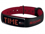 Шагомер SIGMA ACTIVO. цвет: чёрный/красный. функции: количество шагов, расстояние, калории, индикация трёх зон активности, часы, продолжительность и качество сна (с приложением SIGMA ACTIV), на правую/левую руку, влагостойкость IPX7