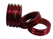 Neco кольцо проставочное 1-1/8"х15мм красное, алюминий